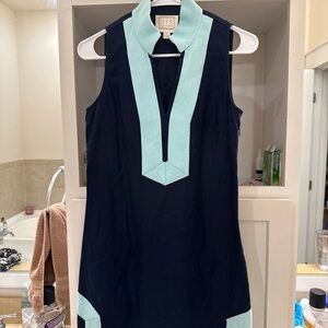 Sail to Sable Navy and Mint Dress
